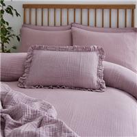 Cotton Muslin Frilled Cushion Cover