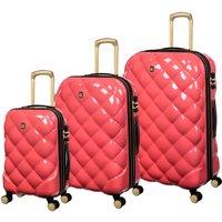 IT Luggage Set of 3 St Tropez Hard Shell Suitcases