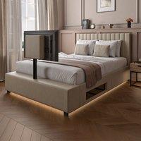 XR Living Maisie LED TV Ottoman Bed Frame