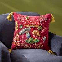Wylder Magic Mushrooms Square Cotton Cushion