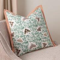 Wylder Silk Moth Cotton Square Cushion Cover