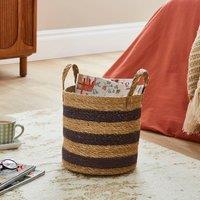 Striped Seagrass Basket