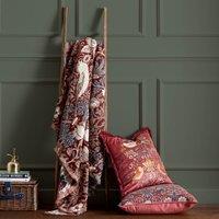 Morris & Co. Strawberry Thief Throw Blanket 130cm x 170cm