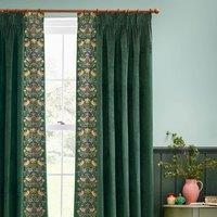 Morris & Co. Strawberry Thief Embroidered Pencil Pleat Curtains