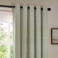 Yard Hebden Striped Eyelet Curtains