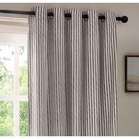 Yard Hebden Striped Eyelet Curtains