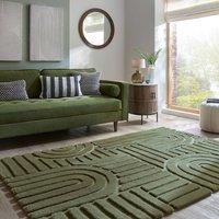 Supersoft Lush Geometric Faux Fur Arch Rug