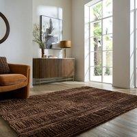 Rune Carved Geo Shaggy Rug
