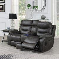 Image Furnishings Noah 2 Seater with Console Tech Recliner Sofa