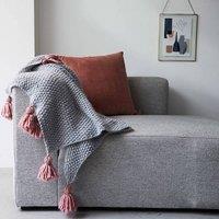 Chunky Tassel Throw Blanket Knitting Kit