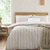 Bianca Ashford Stripe 100% Cotton Reversible Duvet Cover & Pillowcase Set