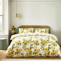 Catherine Lansfield Sunflowers Reversible Duvet Cover & Pillowcase Set