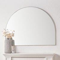 Wide Arched Overmantel Wall Mirror