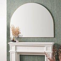 Wide Arched Overmantel Wall Mirror