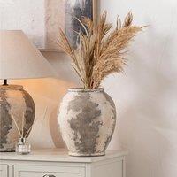 Lulia Antique Finish Stoneware Urn Vase