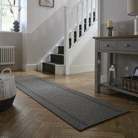 Stripe Border Jute Textured Runner