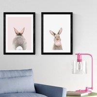 East End Prints Set of 2 Baby Bunny Prints