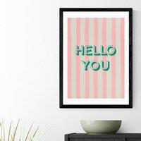 East End Prints Hello You Striped Print