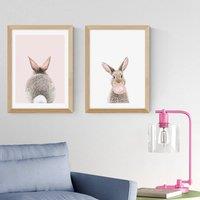 East End Prints Set of 2 Baby Bunny Prints