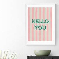 East End Prints Hello You Striped Print