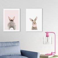 East End Prints Set of 2 Baby Bunny Prints