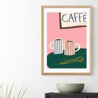 East End Prints Striped Caffe Mugs Print