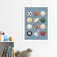 East End Prints Sports Balls Print