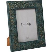 Hestia Teal & Imprinted Gold Photo Frame