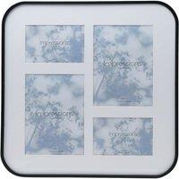 Black Square Rounded Corner Multi Photo Frame