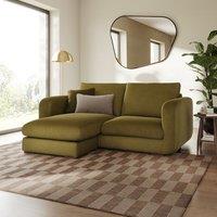 Luca Matte Soft Velvet Reversible Corner Chaise Sofa