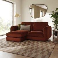Luca Matte Soft Velvet Reversible Corner Chaise Sofa