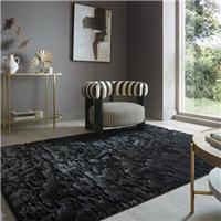 Adina Faux Fur Abstract Luxe Rug