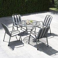 Pacific Lifestyle Elegance Round 4 Seater Dining Set with Cushions