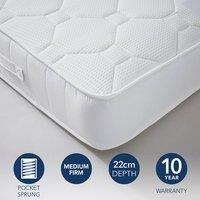 Return - Fogarty Dreamy Comfort Gel Top 1500 Pocket Sprung Mattress, Single