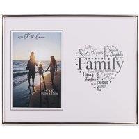 Family Silver Heart Photo Frame