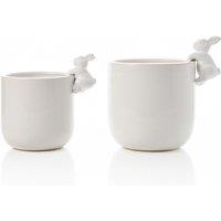 Eggs-traordinary Gift Co. Set of 2 Bunny Plant Pots