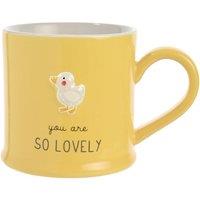 Love Life You're So Lovely Embossed Mug