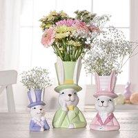 Eggs-traordinary Gift Co. Bunny in Top Hat Plant Pot