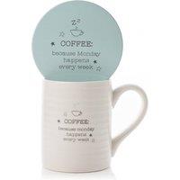 Love Life Monday Coffee Mug n Coaster Set