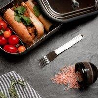 Black and Blum Stainless Steel Lunch Box