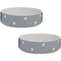Mason Cash Set of 2 Spotty Pet Bowls