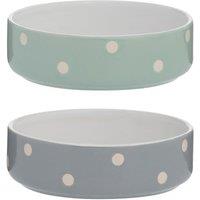 Mason Cash Set of 2 Spotty Pet Bowls