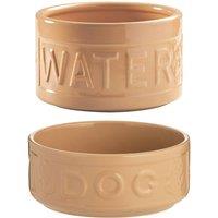 Mason Cash Set of 2 Food and Water Dog Bowls