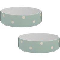 Mason Cash Set of 2 Spotty Pet Bowls
