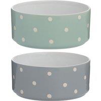 Mason Cash Set of 2 Spotty Pet Bowls