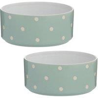 Mason Cash Set of 2 Spotty Pet Bowls