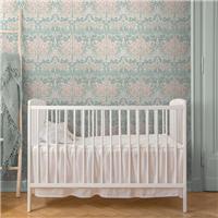 William Morris at Home Rabbit Lullaby Blues Wallpaper