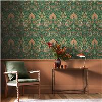 William Morris at Home Dove Rose Woodland Wallpaper