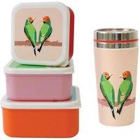 Emily Brooks Insulated Dog Mug and Set of 3 Nested Snack Pots