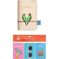 Emily Brooks Passport Case and Set of 3 Luggage Tags